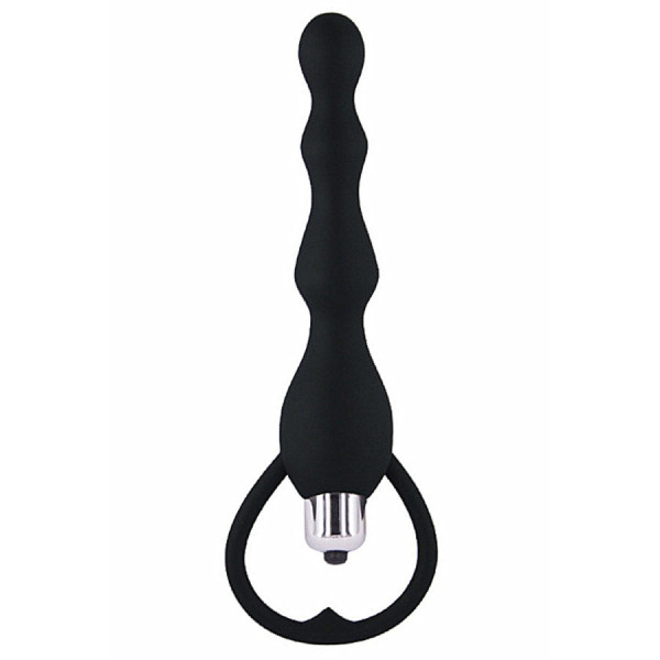 Chapelet anal noir vibrant 